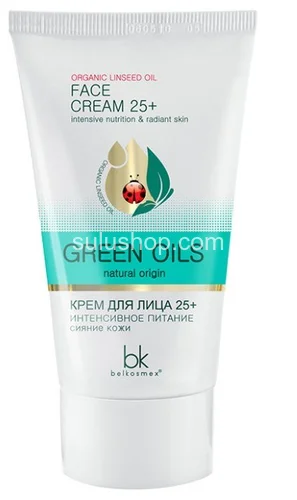 Крем для лица Белкосмекс Green Oils 25+ Интенсивное питание и сияние кожи 40гр Крем для лица Белкосмекс Green Oils 25+ Интенсивное питание и сияние кожи 40гр