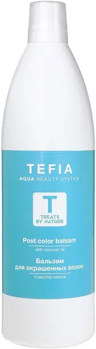Бальзам бессульфатный Tefia Treats By Nature для окрашенных волос с маслом кокоса 1000мл