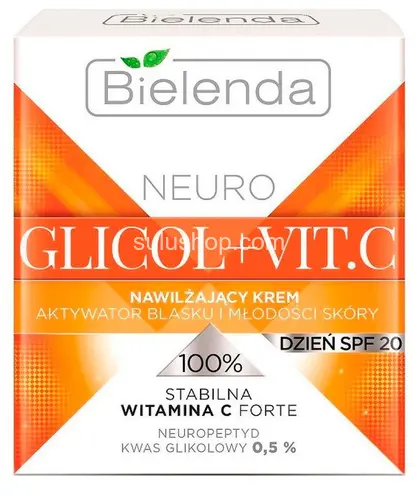 Bielenda glycol + vit C увлажняющий крем активатор блеска и молодости кожи SPF 20