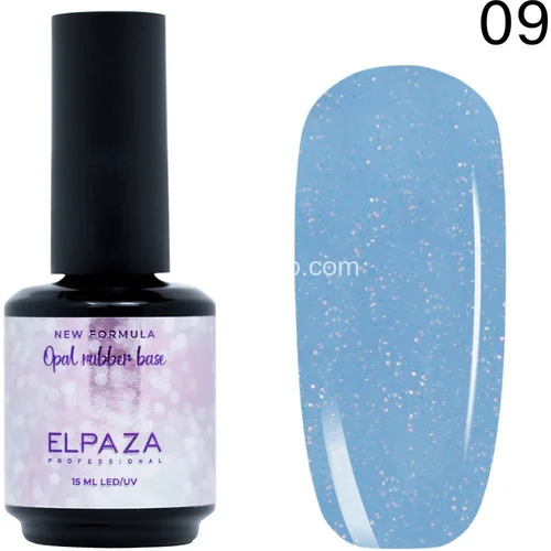 Камуфлирующая база Elpaza Opal Rubber Base с мелким шимером №9 15мл Камуфлирующая база Elpaza Opal Rubber Base с мелким шимером №9 15мл