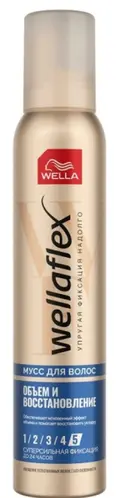 Мусс для волос Wellaflex объём и восстановление 200мл