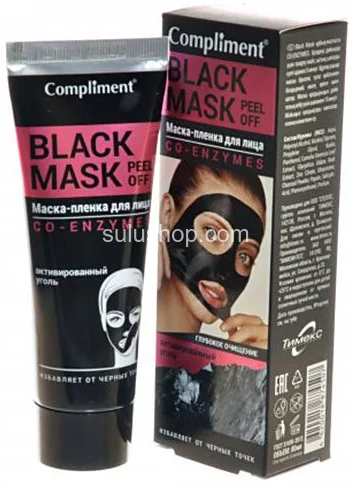 Маска-пленка для лица Compliment Black Mask co-enzymes 80мл Маска-пленка для лица Compliment Black Mask co-enzymes 80мл