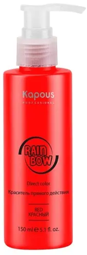 Краситель прямого действия Kapous RainBow Красный 150мл Краситель прямого действия Kapous RainBow Красный 150мл