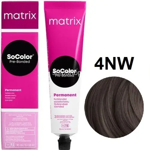 Краска Matrix So Color 4NW шатен натуральный теплый 90мл