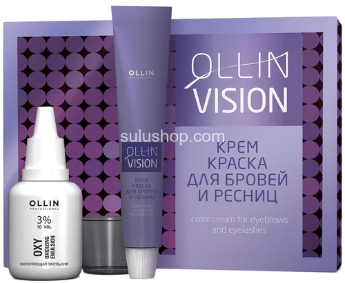 Крем-краска для бровей и ресниц Ollin Professional Vision Graphite Графит 20мл Крем-краска для бровей и ресниц Ollin Professional Vision Graphite Графит 20мл