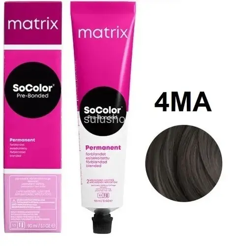 Краска Matrix So Color 4MA шатен мокка пепельный 90мл Краска Matrix So Color 4MA шатен мокка пепельный 90мл