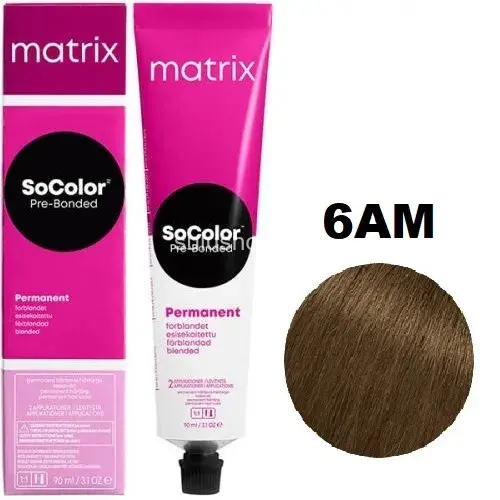 Краска Matrix So Color 6AM темный блондин пепельный мокка 90мл