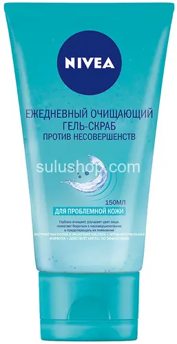 Ежедневный очищающий гель-скраб Nivea против несовершенств