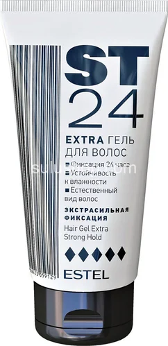 Гель для волос Estel ST 24 Ultra экстрасильная фиксация 150мл Гель для волос Estel ST 24 Ultra экстрасильная фиксация 150мл