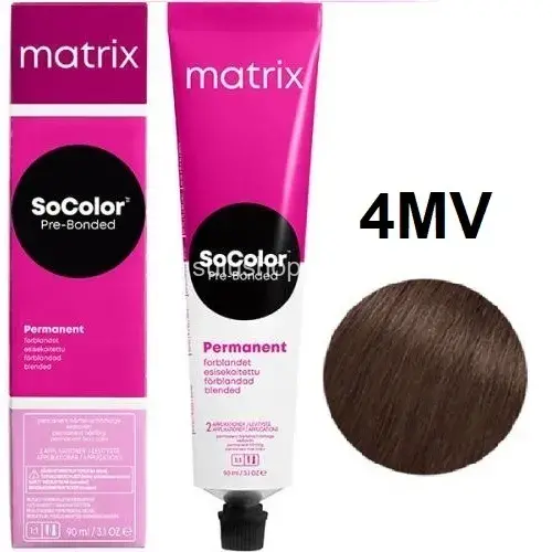 Краска Matrix So Color 4MV шатен мокка перламутровый 90мл Краска Matrix So Color 4MV шатен мокка перламутровый 90мл
