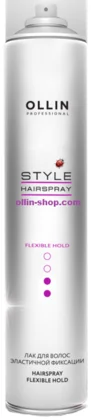 Лак для волос Ollin Style Hairspray эластичной фиксации 450мл