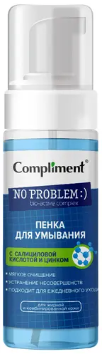 Compliment Пенка для умывания с цинком и кислотой Compliment Пенка для умывания с цинком и кислотой