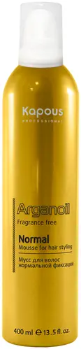 Мусс Kapous нормальной фиксации c маслом Арганы Arganoil 400мл