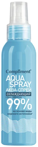 Аква-спрей Compliment охлаждающий Для лица и тела 200мл Аква-спрей Compliment охлаждающий Для лица и тела 200мл