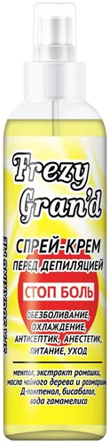 Спрей-крем Frezy Grand перед депиляцией Стоп боль 150мл Спрей-крем Frezy Grand перед депиляцией Стоп боль 150мл