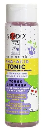 Тоник для лица Sendo Aha-Acid регенерирующий с кислотами 250мл Тоник для лица Sendo Aha-Acid регенерирующий с кислотами 250мл