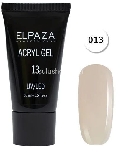 Полигель Acryl Gel Elpaza №13 молочный нежно-бежевый 30мл Полигель Acryl Gel Elpaza №13 молочный нежно-бежевый 30мл