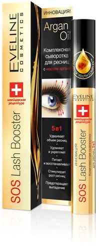 Сыворотка для ресниц Eveline SOS Lash Booster 10мл Сыворотка для ресниц Eveline SOS Lash Booster 10мл