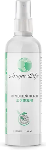Лосьон очищающий Sugar Life перед депиляцией 500мл Лосьон очищающий Sugar Life перед депиляцией 500мл