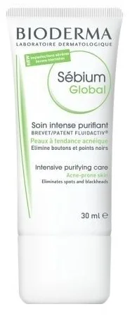 Крем для лица оздоравливающий, маскирующий уход Bioderma Sebium Global Cover 30мл Крем для лица оздоравливающий, маскирующий уход Bioderma Sebium Global Cover 30мл