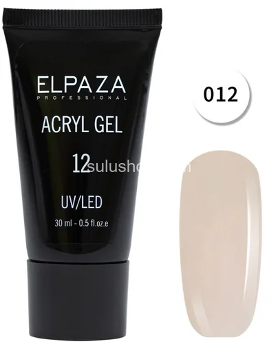 Полигель Acryl Gel Elpaza №12 молочно-бежевый 30мл