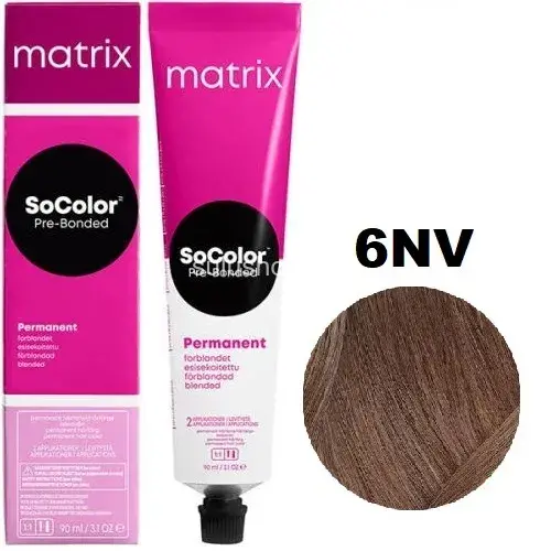 Краска Matrix So Color 6NV темный блондин натуральный перламутровый 90мл Краска Matrix So Color 6NV темный блондин натуральный перламутровый 90мл