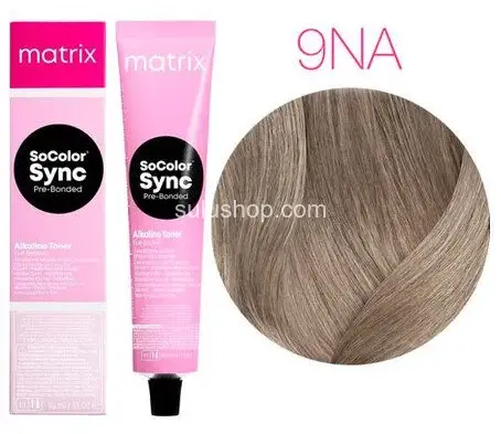 Краска без аммиачная Matrix So Color Sync 9NA очень светлый блондин натуральный пепельный 90мл Краска без аммиачная Matrix So Color Sync 9NA очень светлый блондин натуральный пепельный 90мл