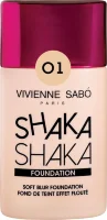 Тональный крем Vivienne Sabo Shaka Shaka с натуральным эффектом №01 светло-бежевый 25мл