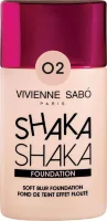 Тональный крем Vivienne Sabo Shaka Shaka с натуральным эффектом №02 бежевый 25мл