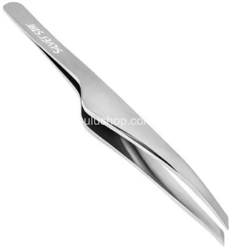 Пинцет косой матовый Silver Star AT-9970 Пинцет косой матовый Silver Star AT-9970