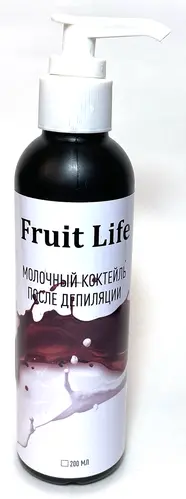 Молочный коктейль Fruit Life после депиляции 200мл Молочный коктейль Fruit Life после депиляции 200мл