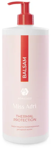 Термозащитный бальзам для волос Adricoco Miss Adri Thermal protection 1000мл Термозащитный бальзам для волос Adricoco Miss Adri Thermal protection 1000мл