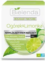 Bielenda крем для лица увлажняющий огурец и лайм