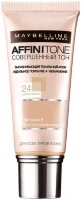 Тональный крем для лица Maybelline Affinitone выравнивающий и увлажняющий с аргановым маслом №24 Золотисто-бежевый 30мл