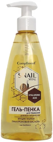 Гель-Пенка для умывания Compliment Snail Vital для всех типов кожи муцин улитки 250мл Гель-Пенка для умывания Compliment Snail Vital для всех типов кожи муцин улитки 250мл