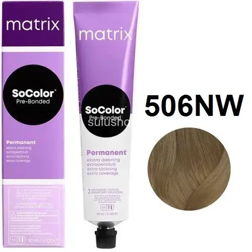 Краска Matrix So Color 506NW экстра кавередж темный блондин натуральный теплый 90мл Краска Matrix So Color 506NW экстра кавередж темный блондин натуральный теплый 90мл