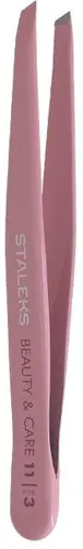 Пинцет для бровей Staleks Beauty & Care 11 Type 3 широкие скошенные кромки