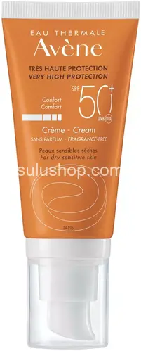 Avene солнцезащитный крем SPF 50 для сухой кожи