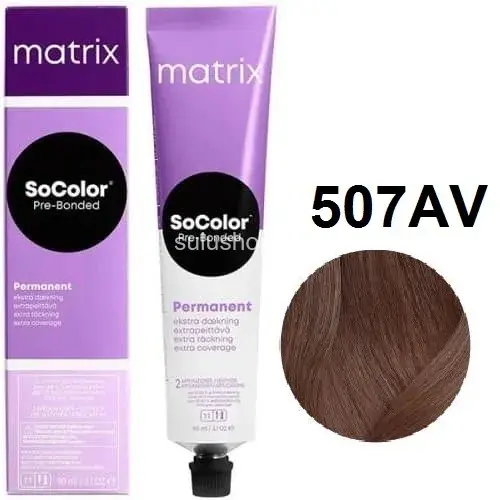 Краска Matrix So Color 507AV экстра кавередж блондин пепельный перламутровый 90мл