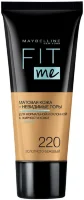 Тональный крем для лица Maybelline Fit Me матирующий скрывающий поры №220 Золотисто-бежевый 30мл