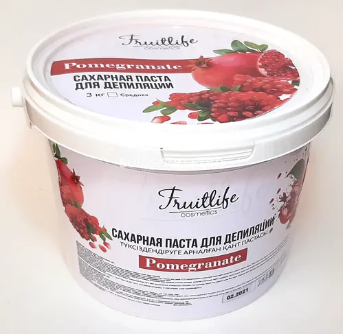 Сахарная паста для депиляции Pomegranate средняя 3кг Сахарная паста для депиляции Pomegranate средняя 3кг