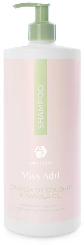 Восстанавливающий шампунь для волос Adricoco Miss Adri Complex of coconut & marula oil 1000мл Восстанавливающий шампунь для волос Adricoco Miss Adri Complex of coconut & marula oil 1000мл