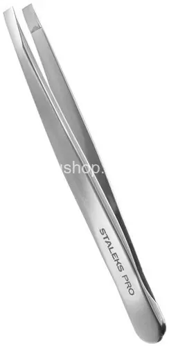 Пинцет для бровей Staleks Pro Expert 10 Type 1 TE-11/1 широкие прямые кромки