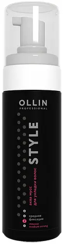 Ollin Style Аква мусс для укладки средней фиксации 150мл Ollin Style Аква мусс для укладки средней фиксации 150мл