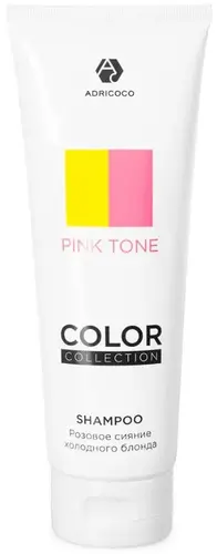 Оттеночный шампунь Adricoco Color Collection Pink Tone розовое сияние 250мл Оттеночный шампунь Adricoco Color Collection Pink Tone розовое сияние 250мл
