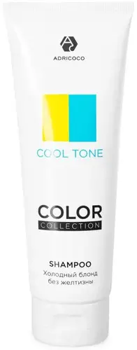 Оттеночный шампунь Adricoco Color Collection Cool Tone холодный блонд 250мл Оттеночный шампунь Adricoco Color Collection Cool Tone холодный блонд 250мл
