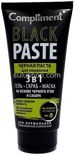 Compliment black paste паста для умыв. 3в1 Compliment black paste паста для умыв. 3в1