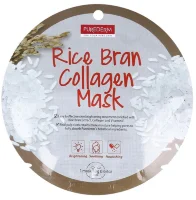 Purederm Маска для лица коллагеновая с рисовыми отрубями