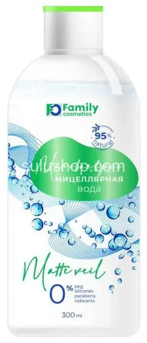 Мицеллярная вода Family матовая вуаль 300ml Мицеллярная вода Family матовая вуаль 300ml