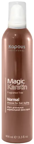Мусс Kapous Magic Keratin нормальной фиксации 400мл Мусс Kapous Magic Keratin нормальной фиксации 400мл